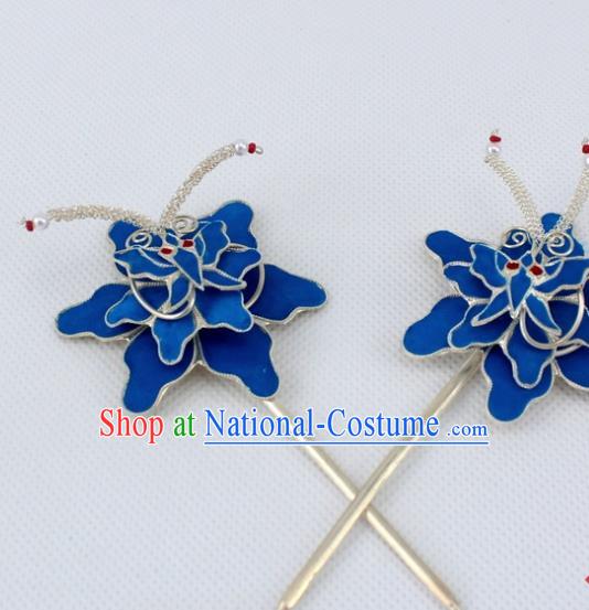 Chinese Traditional Peking Opera Diva Hair Accessories Ancient Flowers Hairpins for Women