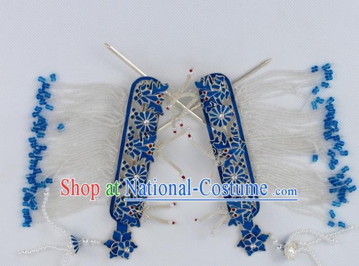 Chinese Traditional Peking Opera Side Hairpins Ancient Princess Hair Accessories for Women