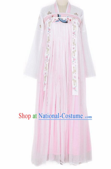 Chinese Ancient Palace Lady Hanfu Han Dynasty Imperial Concubine Queen Embroidered Historical Costumes