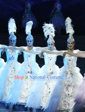 Traditional Chinese Fan Dance Folk Dance Costume Classical Yangko Dance Classical Dance Dress