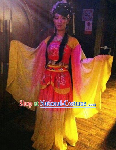 Chinese Classical Dance Stage Performance Costumes Ancient Tang Dynasty Princess Hanfu Dress for Women