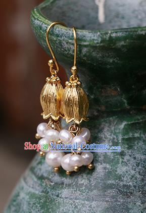 Chinese Traditional Jewelry Accessories Ancient Hanfu Convallaria Majalis Earrings for Women