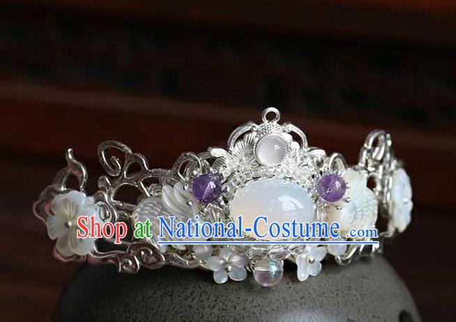 Chinese Traditional Hair Accessories Ancient Handmade Hanfu Hairdo Crown for Women