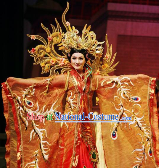 Chinese Traditional Classical Dance Costumes Ancient Queen Stage Performance Dress for Women