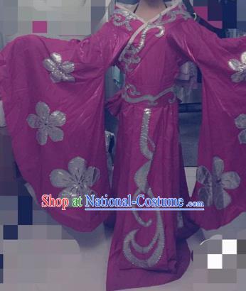 Traditional Chinese Ancient Fairy Embroidered Purple Hanfu Dress Tang Dynasty Imperial Consort Historical Costumes for Women