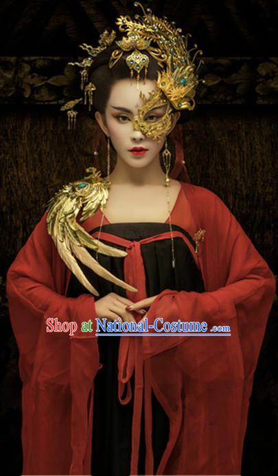 Traditional Chinese Ancient Tang Dynasty Imperial Consort Embroidered Costumes for Women