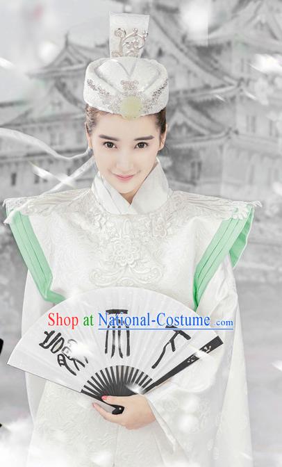 Traditional Chinese Ancient Qin Dynasty Swordswoman Embroidered Costumes for Women