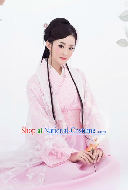 Traditional Chinese Ancient Han Dynasty Princess Costumes for Women