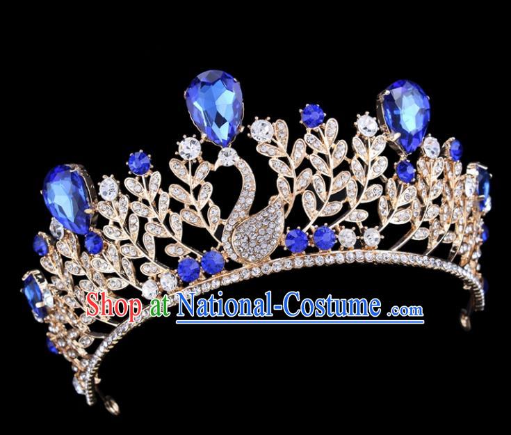 Top Grade Bride Wedding Hair Jewelry Accessories Baroque Court Princess Royal Crown for Women