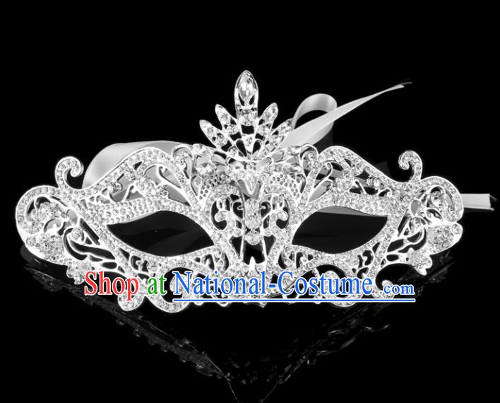 Handmade Halloween Accessories Fancy Ball Cosplay Props Crystal Masks for Women