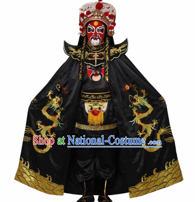 Traditional Chinese Beijing Opera Costume Sichuan Opera Changing Faces Embroidered Cloak for Men