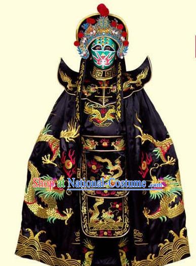 Chinese Traditional Beijing Opera Costumes Sichuan Opera Changing Faces Embroidered Clothing and Hat for Men