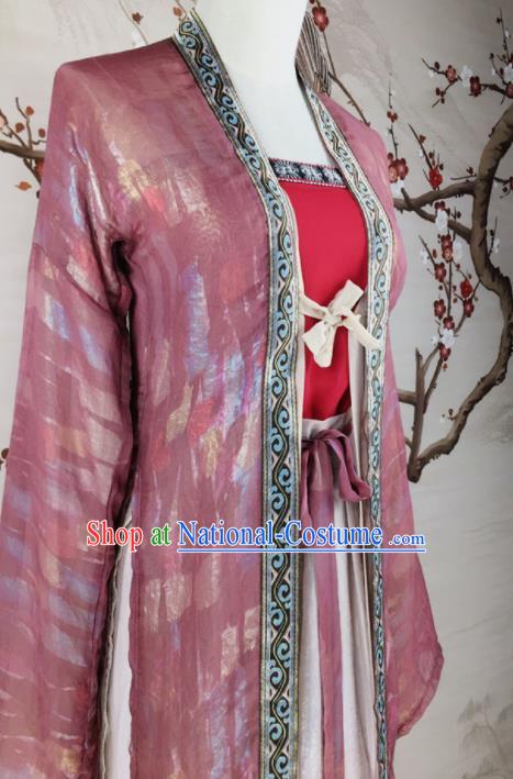 Chinese Ancient Palace Lady Hanfu Han Dynasty Imperial Concubine Queen Embroidered Historical Costumes