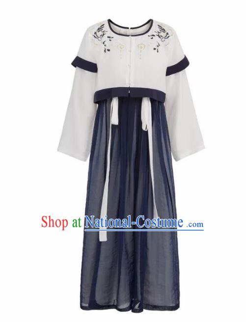 Chinese Tang Dynasty Palace Lady Costumes Ancient Las Meninas Hanfu Dress for Women