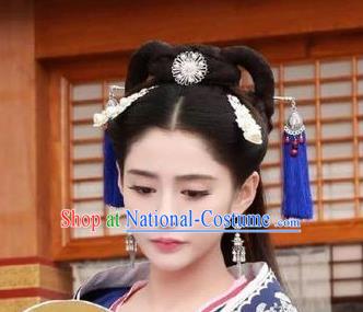 Chinese Ancient Han Dynasty Princess Hair Accessories Palace Hairpins Complete Set for Women