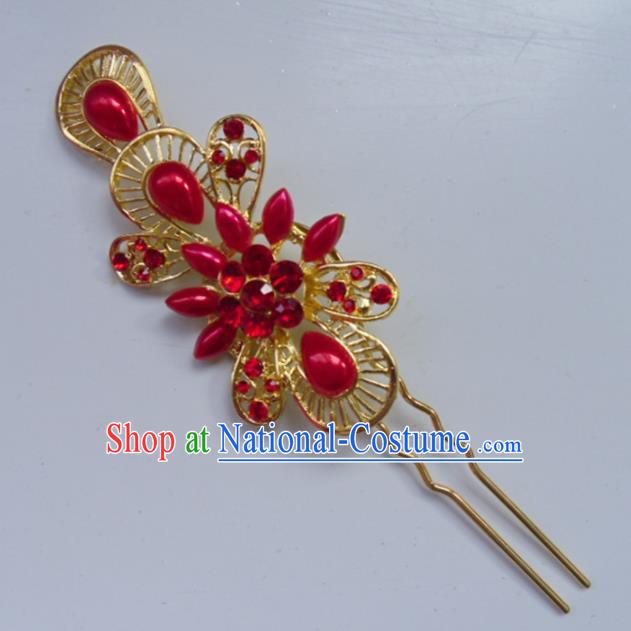 Chinese Ancient Hair Accessories Palace Golden Hairpins for Women