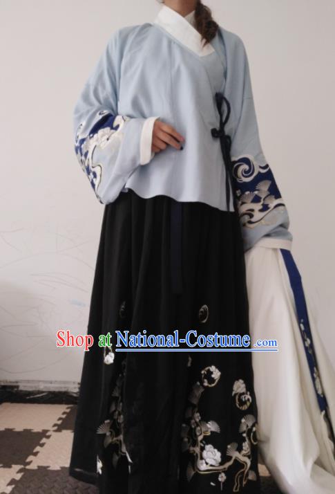 Chinese Ancient Palace Lady Hanfu Han Dynasty Imperial Concubine Queen Embroidered Historical Costumes