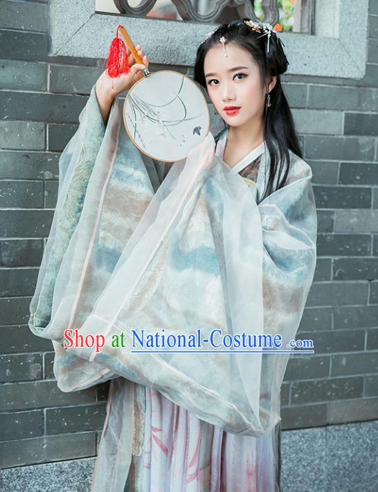 Chinese Ancient Palace Lady Hanfu Han Dynasty Imperial Concubine Queen Embroidered Historical Costumes