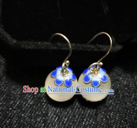 Chinese Ethnic Jewelry Accessories Mongolian Minority Nationality Earrings for Women