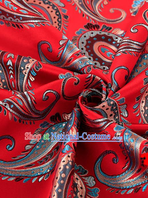 Chinese Traditional Flower Silk Fabric Brocade Embroidered Fabric Dress Material