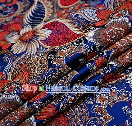 Chinese Traditional Flower Silk Fabric Brocade Embroidered Fabric Dress Material