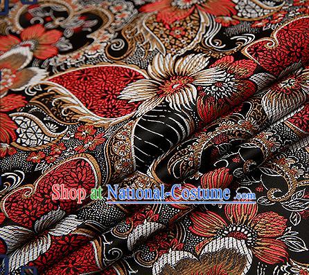 Chinese Traditional Flower Silk Fabric Brocade Embroidered Fabric Dress Material