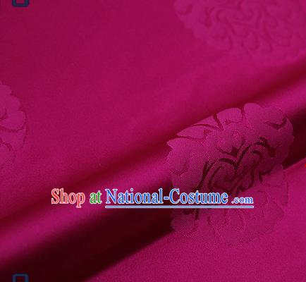 Traditional Chinese Brocade Drapery Classical Pattern Design Purple Satin Qipao Silk Fabric Material