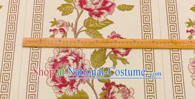 Chinese Traditional Flower Silk Fabric Brocade Embroidered Fabric Dress Material