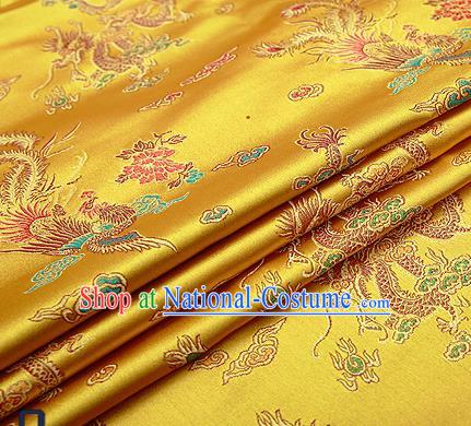 Chinese Traditional Flower Silk Fabric Brocade Embroidered Fabric Dress Material