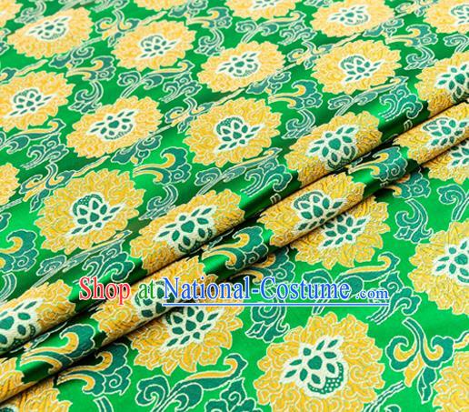 Chinese Traditional Flower Silk Fabric Brocade Embroidered Fabric Dress Material