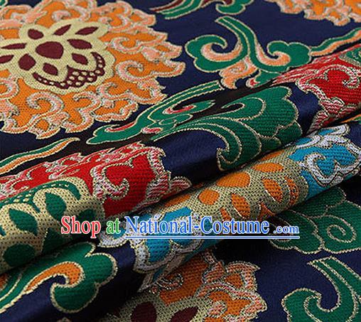 Chinese Traditional Flower Silk Fabric Brocade Embroidered Fabric Dress Material