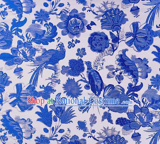 Chinese Traditional Cheongsam Fabric Nanjing Brocade Silk Material Classical Pattern Design Satin Drapery