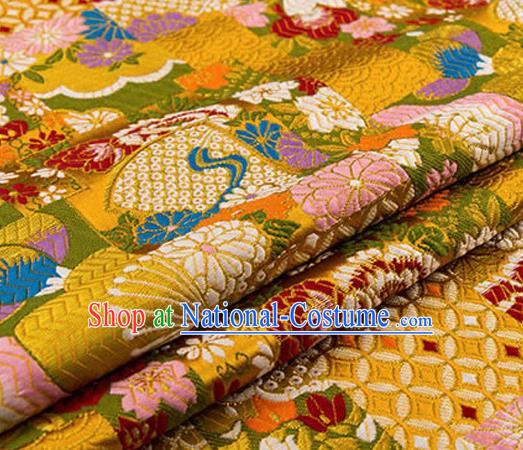 Chinese Traditional Flower Silk Fabric Brocade Embroidered Fabric Dress Material