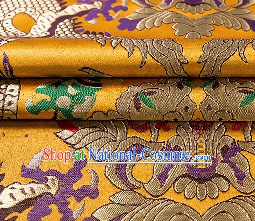 Chinese Traditional Flower Silk Fabric Brocade Embroidered Fabric Dress Material