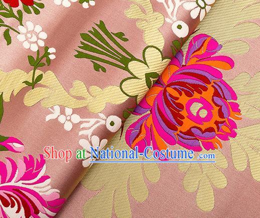 Chinese Traditional Flower Silk Fabric Brocade Embroidered Fabric Dress Material