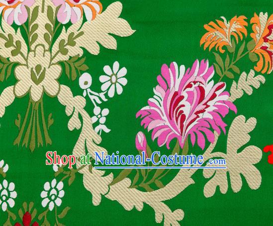 Chinese Traditional Flower Silk Fabric Brocade Embroidered Fabric Dress Material