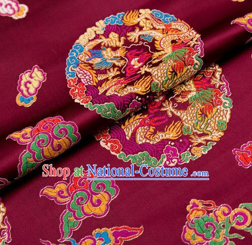 Chinese Traditional Flower Silk Fabric Brocade Embroidered Fabric Dress Material