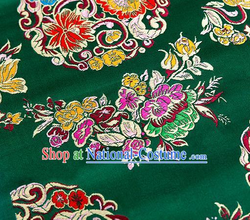 Chinese Traditional Flower Silk Fabric Brocade Embroidered Fabric Dress Material