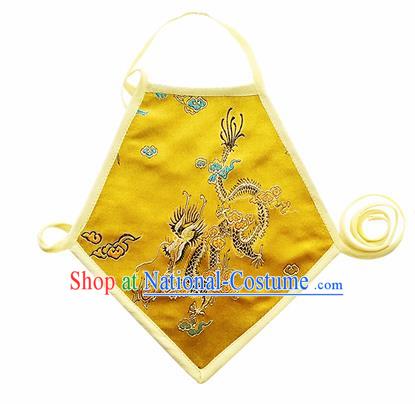 Chinese Classical Brocade Bellyband Traditional Baby Embroidered Dragon Silk Stomachers for Kids