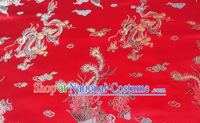 Chinese Traditional Flower Silk Fabric Brocade Embroidered Fabric Dress Material