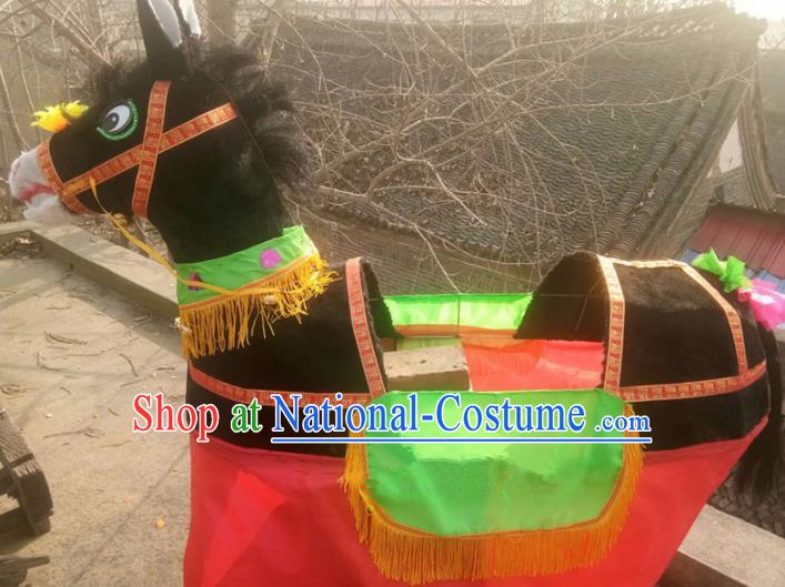 Chinese Traditional Folk Dance Yanko Dance Props Black Donkey Land Boat