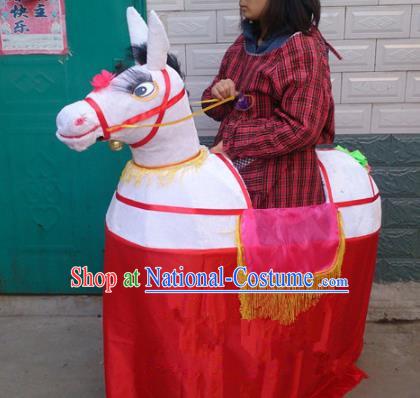 Chinese Traditional Folk Dance Yanko Dance Props White Donkey Land Boat