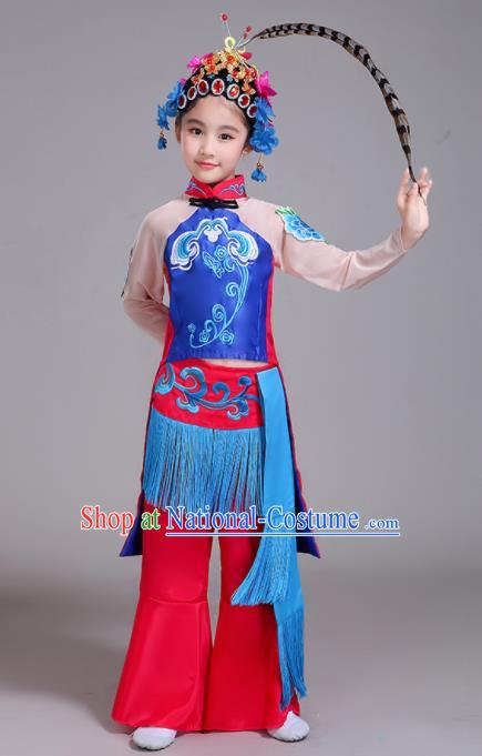 Chinese Traditional Classical Dance Costumes Beijing Opera Dance Clothing for Kids