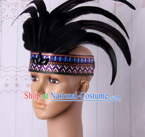 Top Performance Catwalks Headwear Halloween Cosplay Hair Accessories Feather Donald Hat