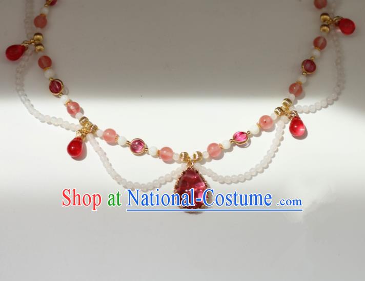 Traditional Chinese Handmade Necklace Ancient Palace Lady Necklet Accessories for Women