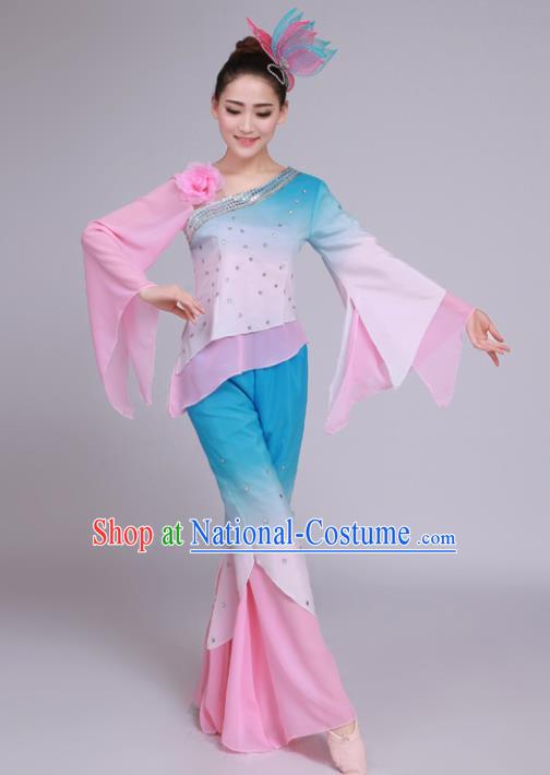 Chinese Traditional Classical Dance Costumes Folk Dance Yangko Dance Clothing for Women