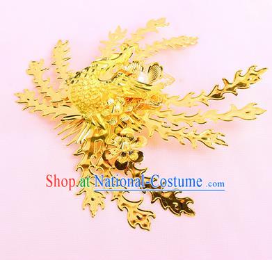 Chinese Traditional Handmade Hair Accessories Ancient Queen Phoenix Hair Comb Hairpins for Women