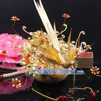 Chinese Traditional Handmade Phoenix Hairpins Ancient Wedding Hanfu Hair Accessories for Women