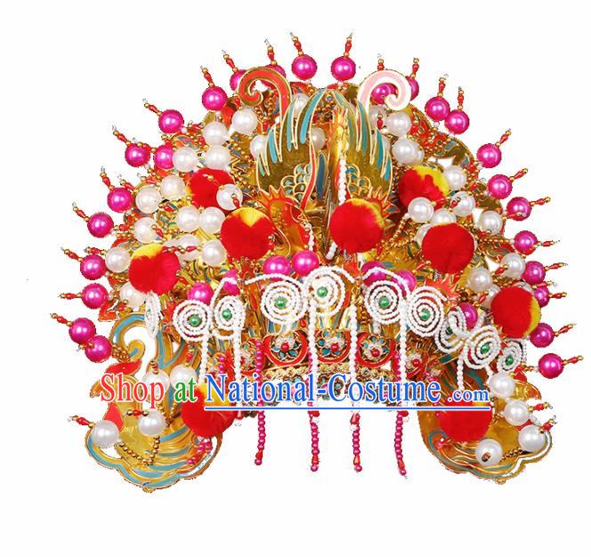 Chinese Traditional Handmade Hairpins Hair Accessories Ancient Wedding Bride Phoenix Coronet for Women