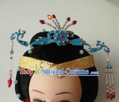 Chinese Traditional Peking Opera Hair Accessories Ancient Empress Hairpins Headwear for Adults